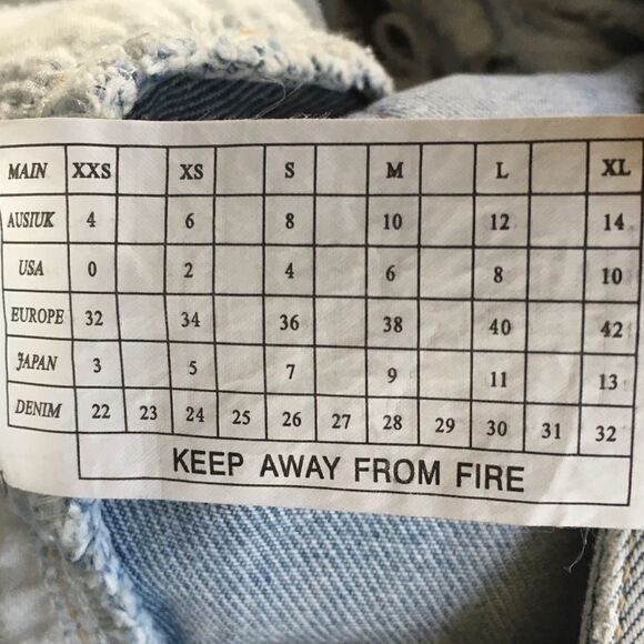 One TEASPOON 2020 Denim Mini Jean Skirt Destroyed Light Blue 27 - Picture 6 of 6